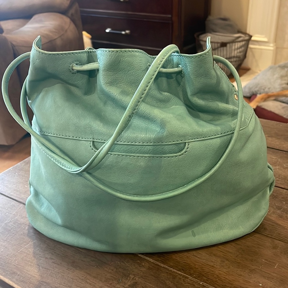 Hobo Dreamer drawstring bag! Like new! Mint/aqua